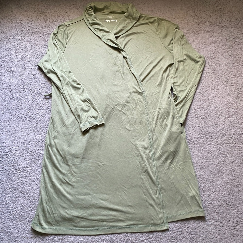 Gilligan & Omalley Sleepwear Long Sleeve Gown Green Women's Extra Large Womens